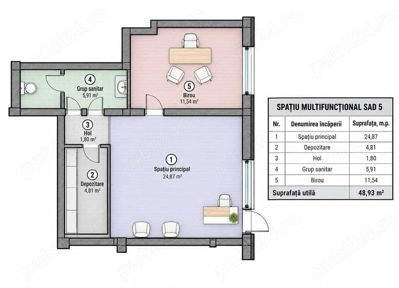 Spațiu comercial, de 4,345 mp, în Moșnița Nouă