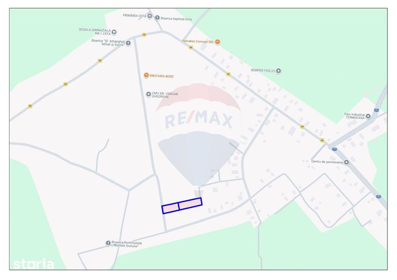 Teren de 3775 mp, în Cefa