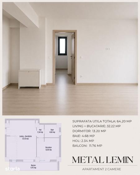 Apartament cu 2 camere în Lăpuș Argeș