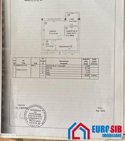 Garsonieră decomandată în Șelimbăr