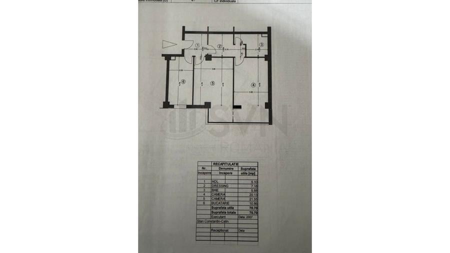 Apartament cu 2 camere semidecomandat, mobilat în Nord