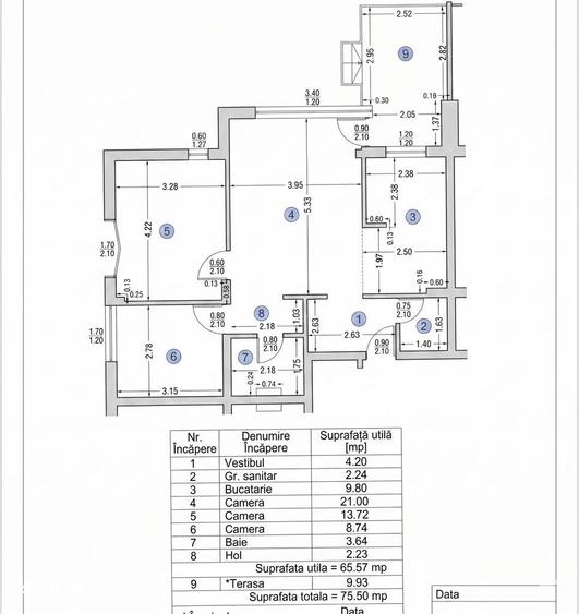 Apartament 3 camere 75mp | 88mp curte | 0 comision | Otopeni Golden Re - 15