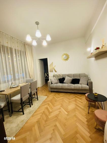 Apartament cu 2 camere semidecomandat, mobilat în Calea Victoriei