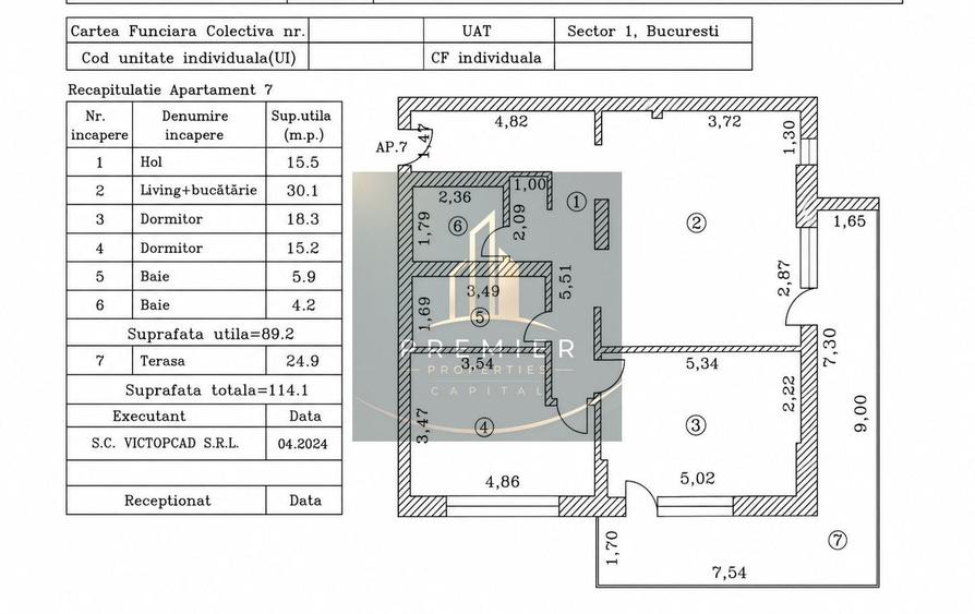 Apartament cu 3 camere decomandat în Băneasa