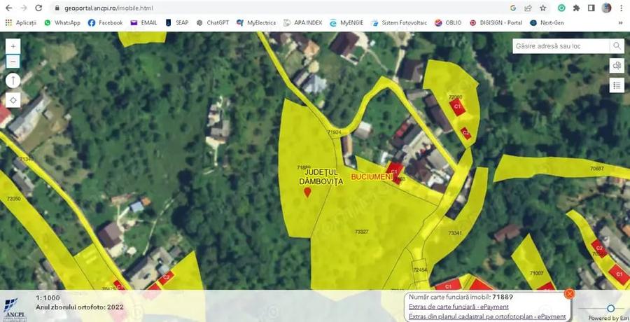Teren de 1935 mp, în Valea