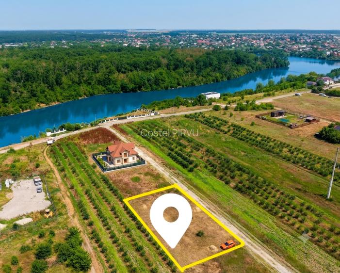 Brănesti Pasărea: Lot 728 mp D= 36 m. între Lac și Pădure | Conectivitate A2/A0