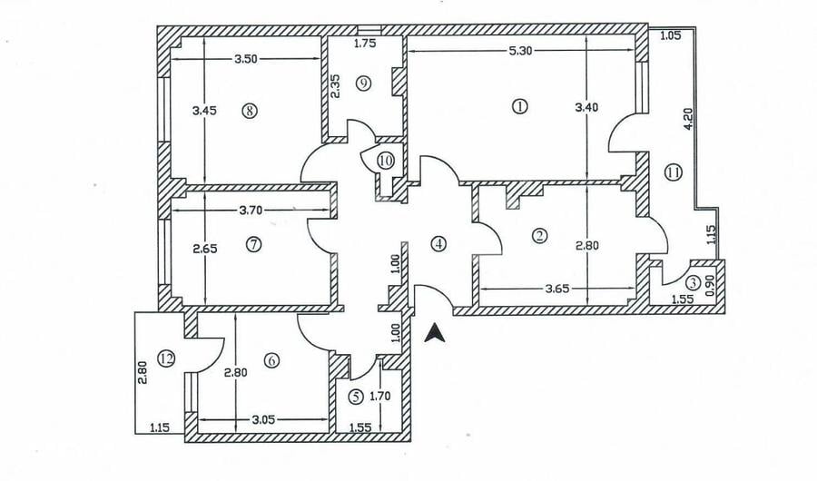 Apartament cu 2 camere decomandat în Războieni