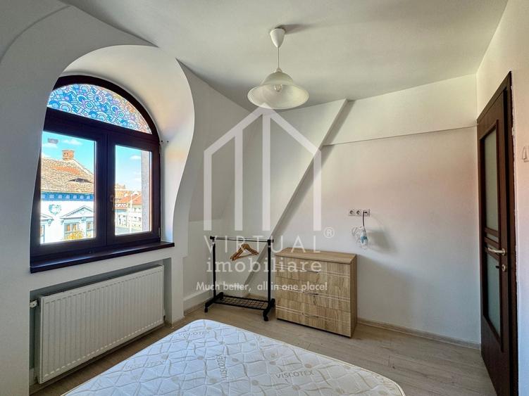 Apartament cu 3 camere decomandat, mobilat în Central