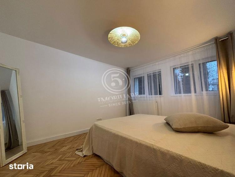 Apartament cu 3 camere semidecomandat, mobilat în Floreasca