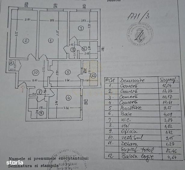4 Camere 90 m.p. | Centrala Proprie | Metrou Gorjului - 11