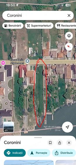 Teren de 1000 mp, în Coronini