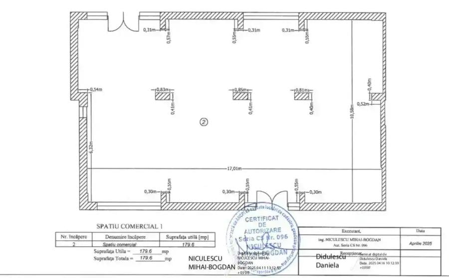 Spațiu comercial, de 372 mp, în Est