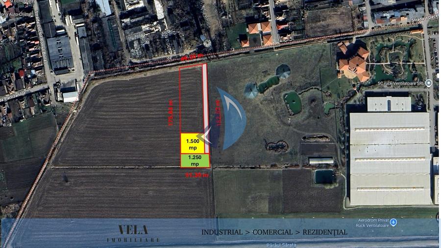 Teren intravilan de 8700 mp, în Sud-Vest