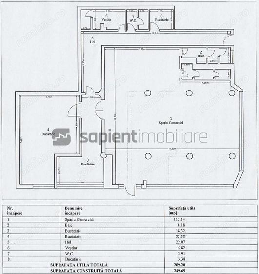 Spațiu comercial, de 395 mp, în Centru Civic