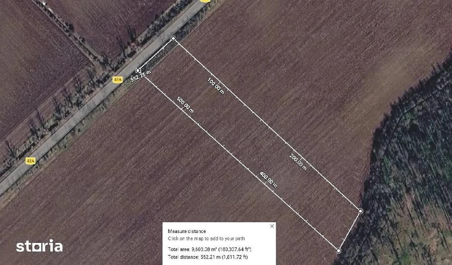 Teren de 9600 mp, în Răcari