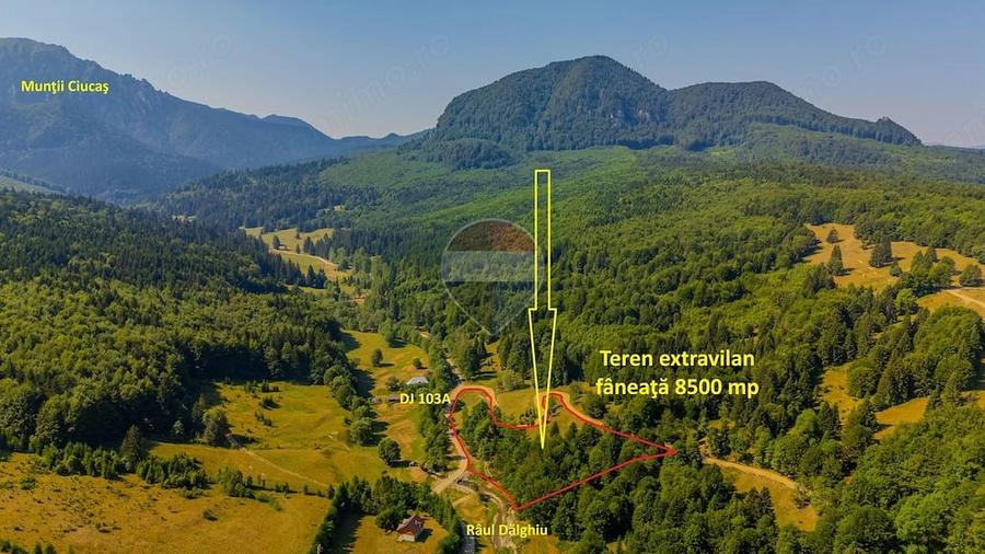 Teren de 8500 mp, în Dălghiu