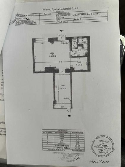 Spațiu comercial, de 64 mp, în Olteniței