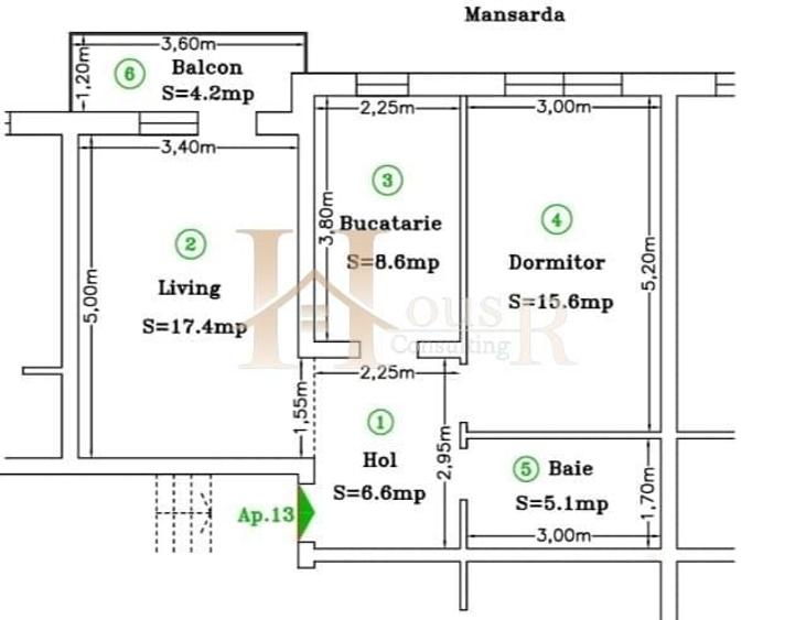 Disponibil Imediat. Decomandat. Bucatarie inchisa. - 14