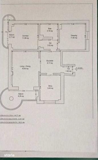 Apartament cu 4 camere în Central