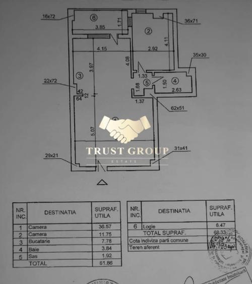 Apartament cu 2 camere decomandat în Sisești