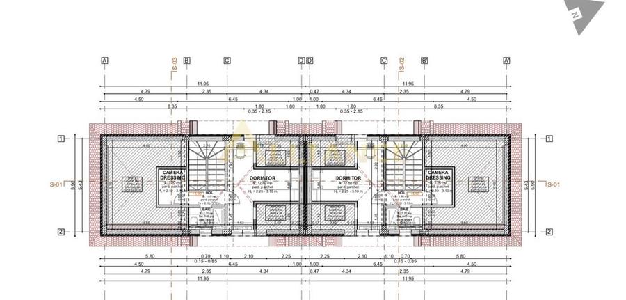 Casă individuală cu 5 camere cu Canalizare în Central