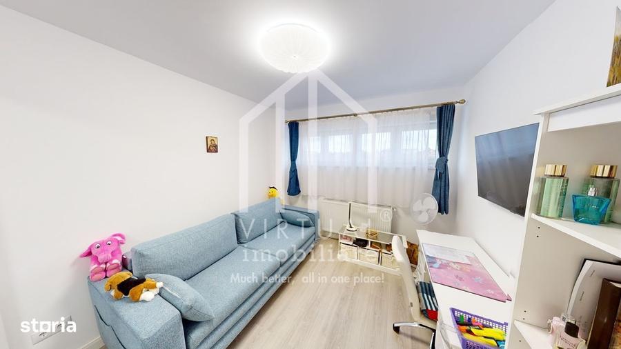 Apartament cu 3 camere, mobilat în Central