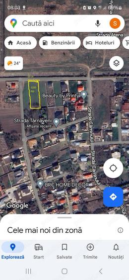 Teren de 1200 mp, în Tamași
