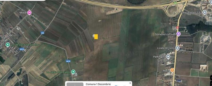 Teren de 941 mp, în 1 Decembrie