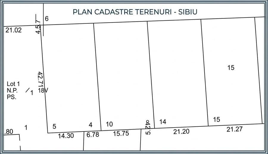 Teren de 900 mp, în Central
