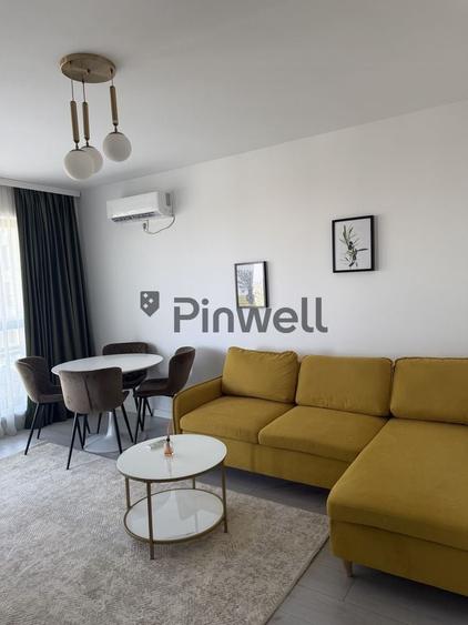 Apartament cu 2 camere semidecomandat, mobilat în Pipera