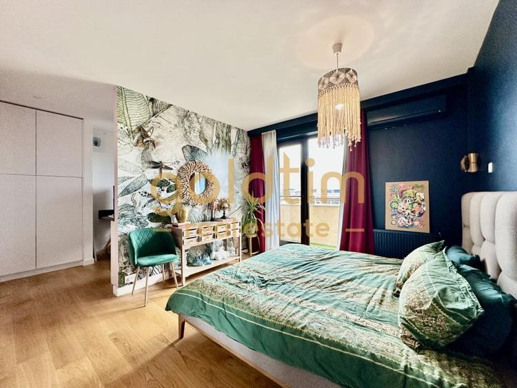 Penthouse cu 4 camere decomandat, mobilat în Pipera