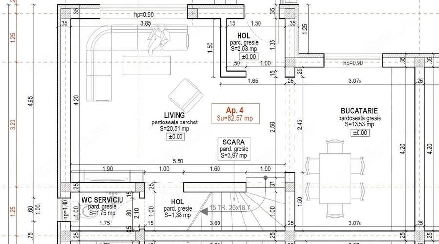 Casa tip Cvadruplex 82 mp teren 170mp cartier Arhitectilor - 3
