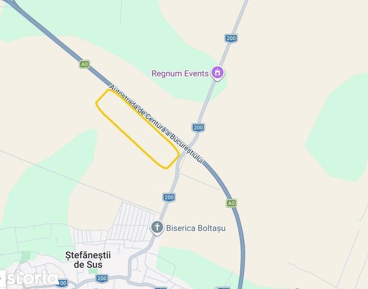 Teren de 9461 mp, în Ștefăneștii de Jos
