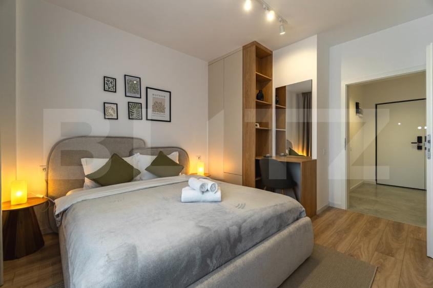 Apartament cu 2 camere decomandat, mobilat în Tractorul