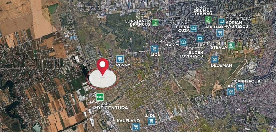 Teren Construcții intravilan de 6449 mp, în Est