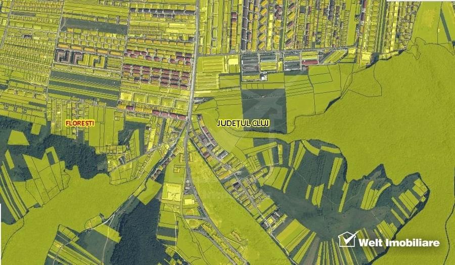 Teren Construcții intravilan de 7850 mp, în Florești