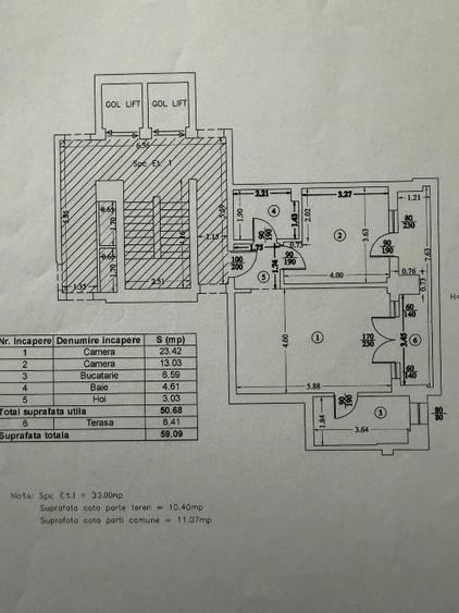 Apartament cu 2 camere semidecomandat, mobilat în Calea Călărașilor