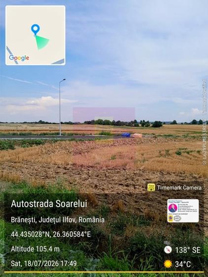 Branesti - teren 13k mp langa autostrada A2 - 5