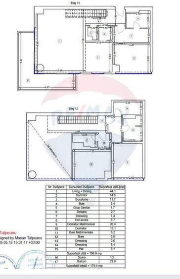 Penthouse cu 4 camere în Floreasca