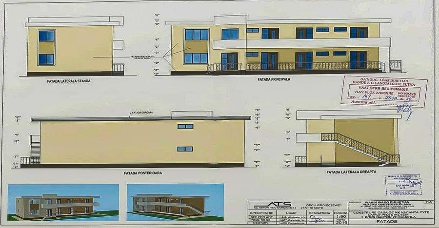 Casă individuală cu 10 camere cu Teren 394 Mp în Lazu