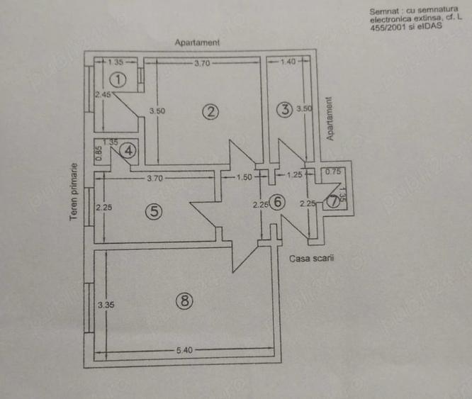 Apartament cu 2 camere decomandat în Panciu