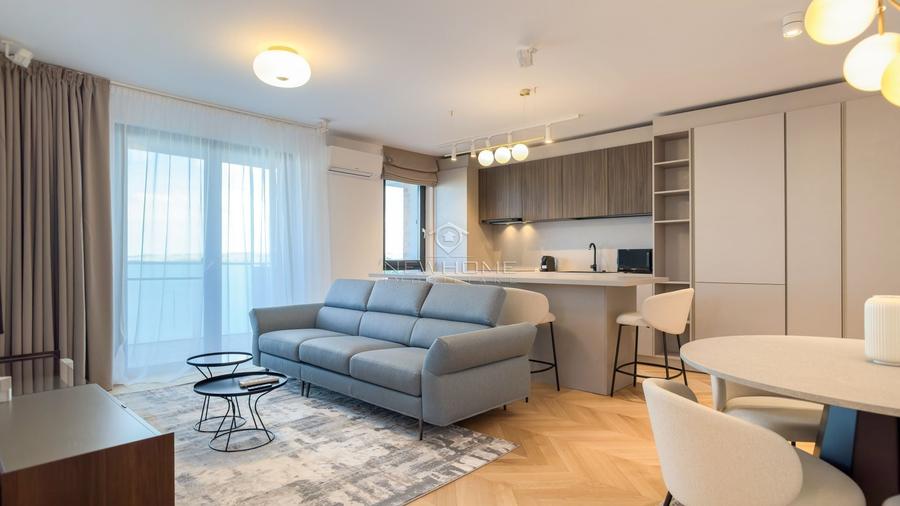 Apartament cu 2 camere semidecomandat, mobilat în Între Lacuri