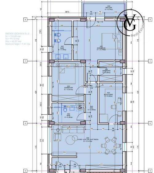 Apartament cu 3 camere decomandat în Palazu Mare