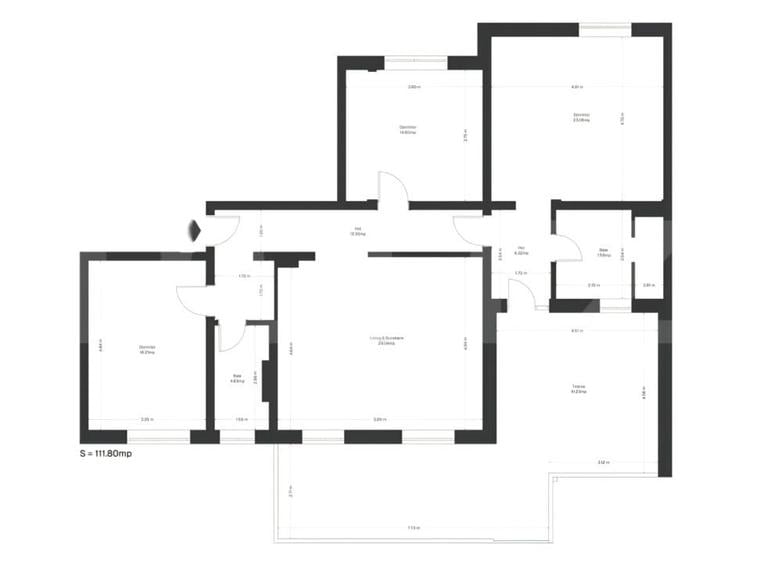 Apartament cu 4 camere în Ghirodei