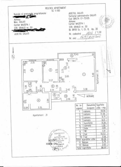 Apartament 4 camere-PRET de BLACK FRIDAY