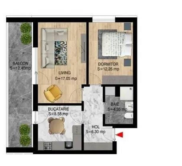 DE VANZARE 2 Camere | Centrala incalzire in pardoseala | Metrou 15 min - 6