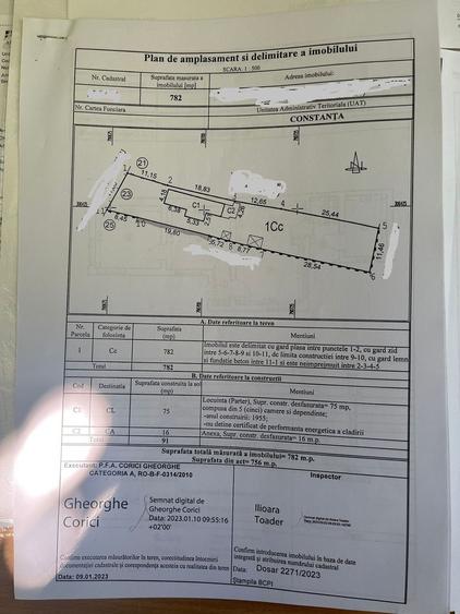 Casă individuală cu 4 camere cu Canalizare în Stadion