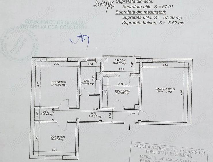 Casă cu 3 camere decomandat în Casa de Cultură