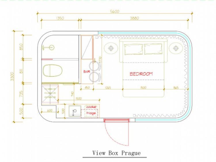 Casa tip Capsula de la View Box Houses - modelul Praga - 2