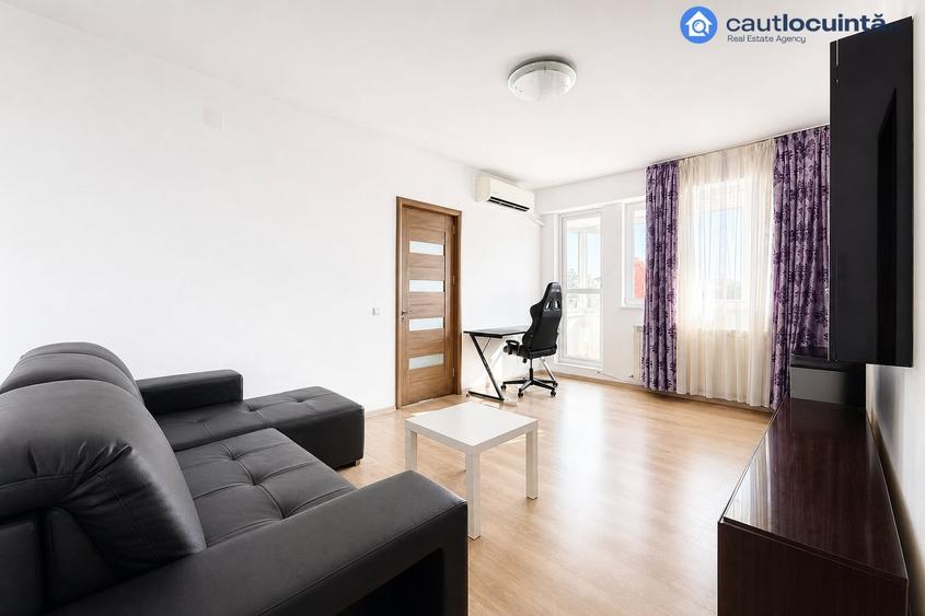 Apartament cu 2 camere semidecomandat, mobilat în Grivița